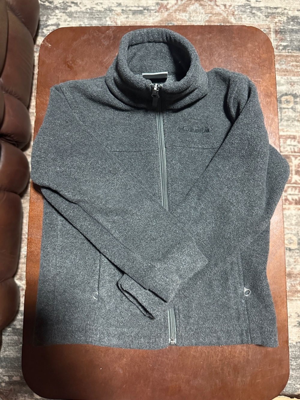 Columbia Dark Gray Full-Zip Fleece Jacket